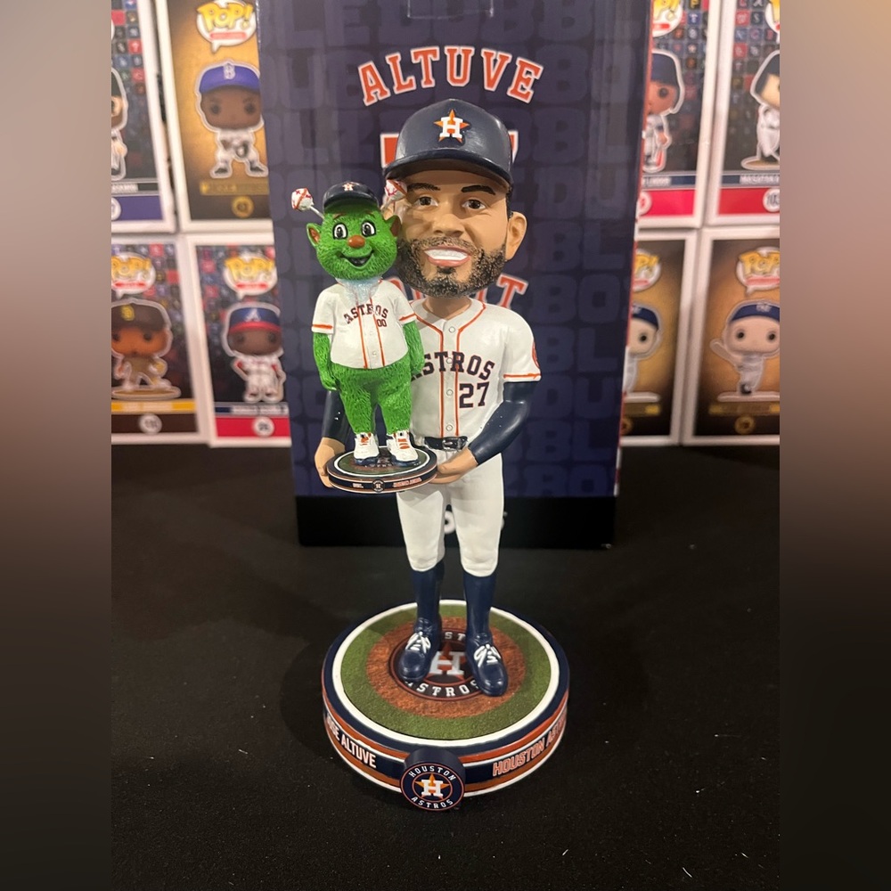 JOSE ALTUVE Houston Astros MLB Mini Mascot ORBIT Bobble Dubblz Bobblehead